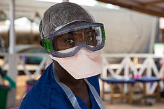 Ebola treatment centre. Photo: UNMEER\Martine Perret