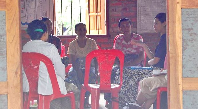Focus group with women in Myanmar