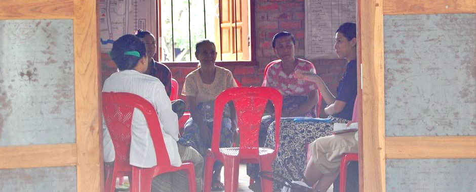 Focus group with women in Myanmar