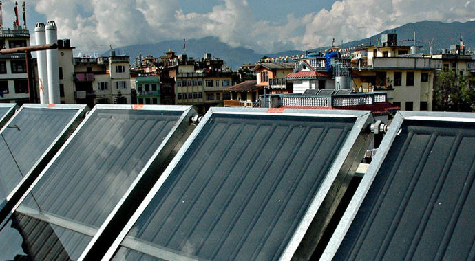 solar panels in Kathmandu
