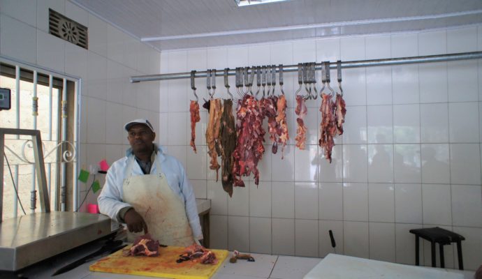 Butcher in Arusha, Tanzania