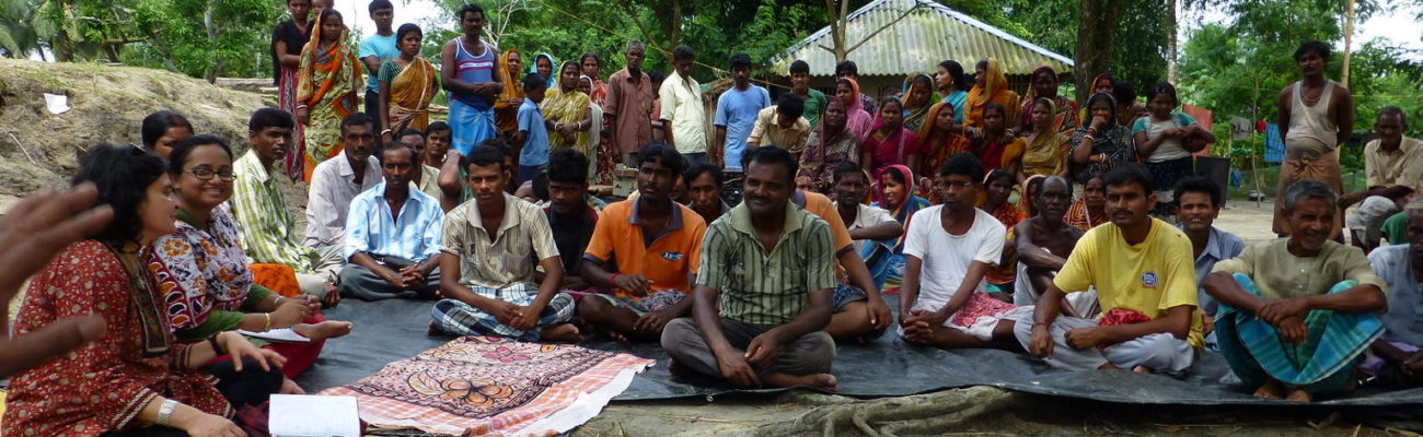 Village meeting in Sundarbans