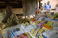 Medicine vendor, Central Africa