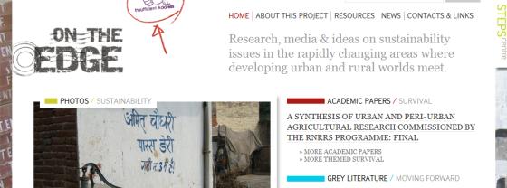 Peri-urban sustainability website